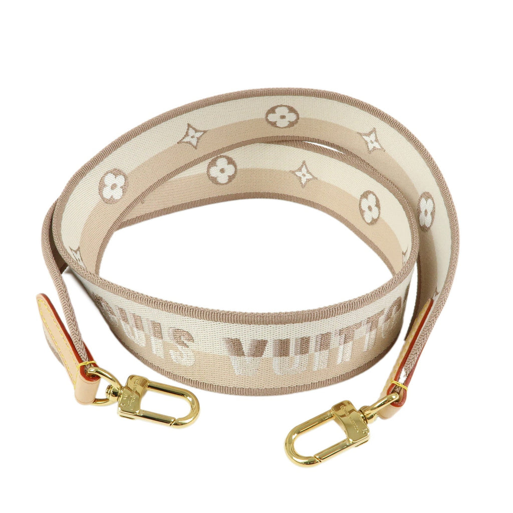 6655 - Louis Vuitton Canvas Nume Shoulder Strap Beige 110cm