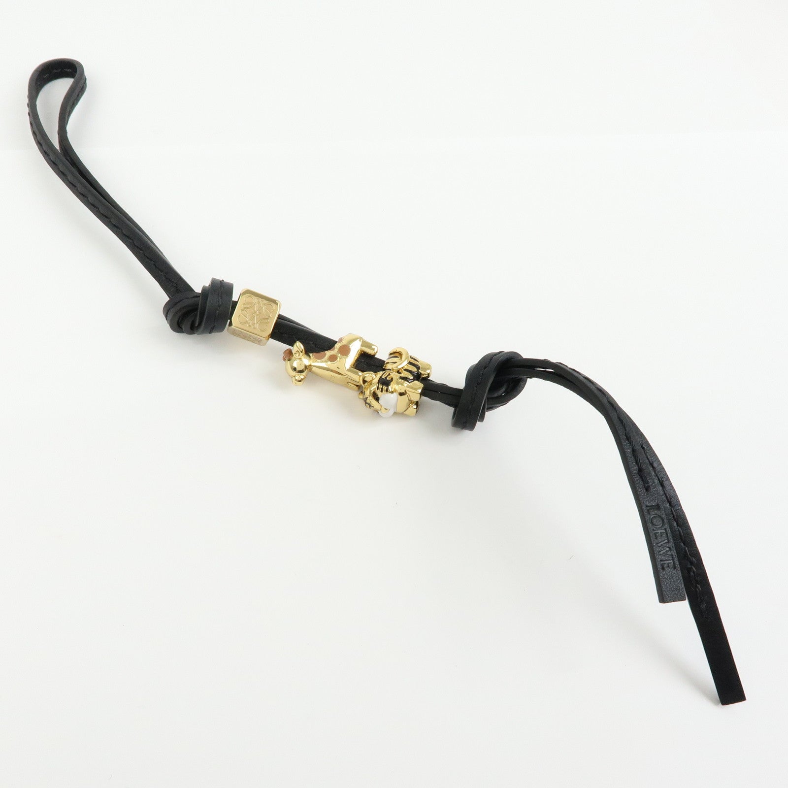 6692 - Loewe Anagram Personalization Metal Leather Bag Charm