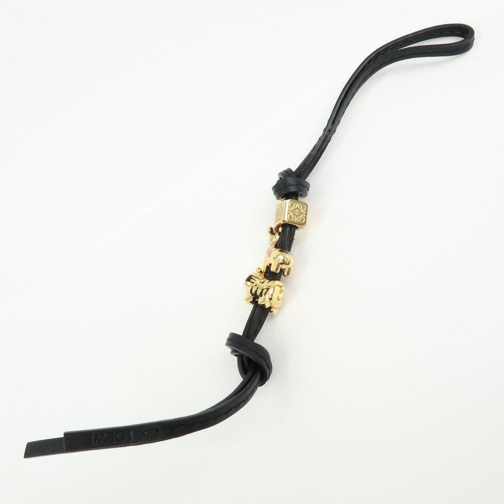 6692 - Loewe Anagram Personalization Metal Leather Bag Charm