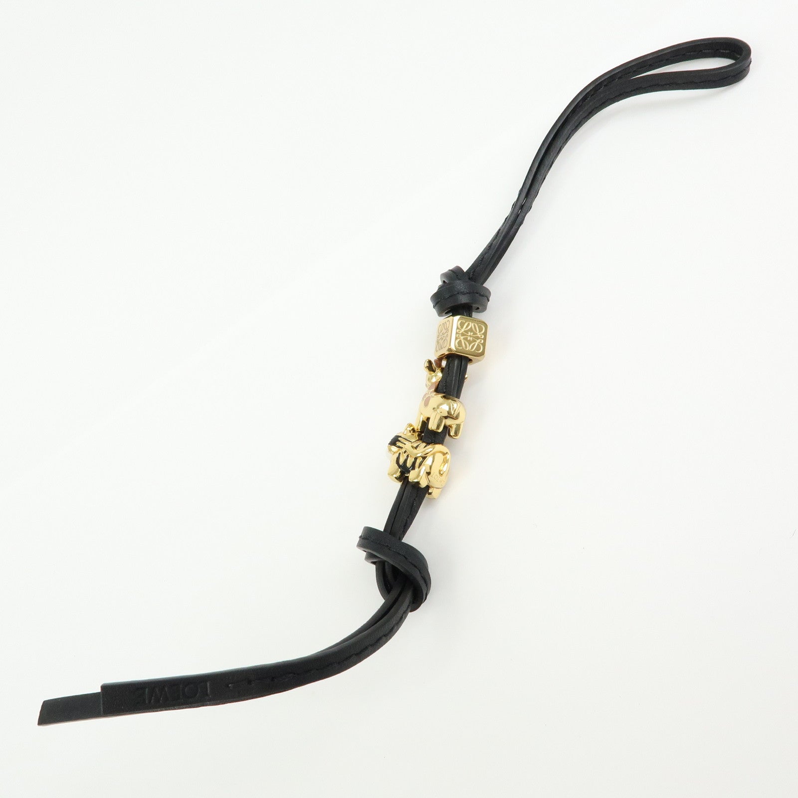6692 - Loewe Anagram Personalization Metal Leather Bag Charm