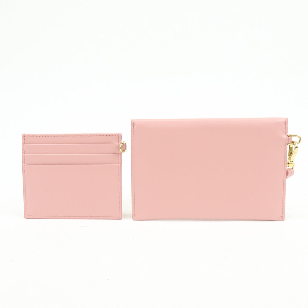 6836 - Miu Miu Madras Love Envelope Pouch Wristlet Pink Crystal Heart