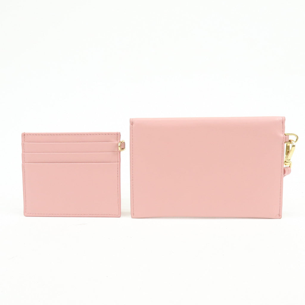 6836 - Miu Miu Madras Love Envelope Pouch Wristlet Pink Crystal Heart