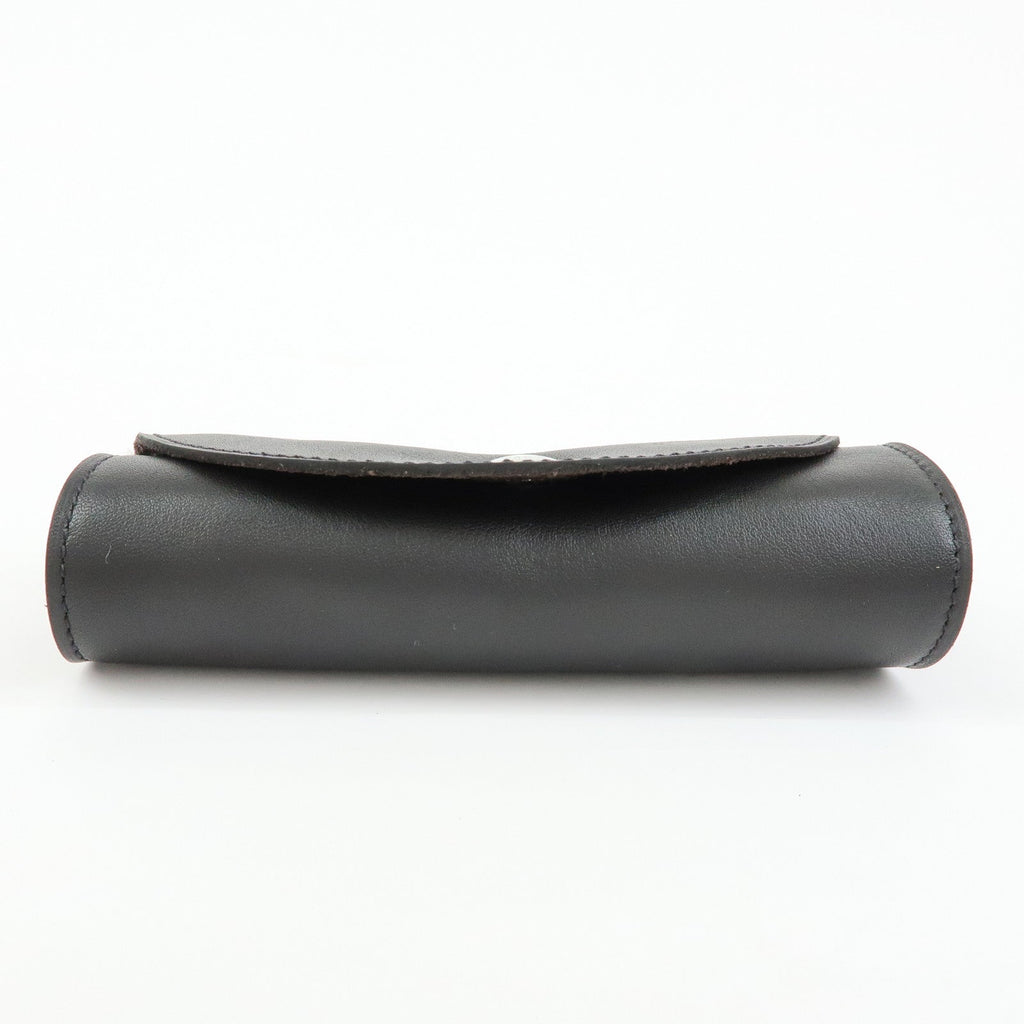 6170 - Hermes Leather & Fur Shoe Polishing Glove Buffing Mitt