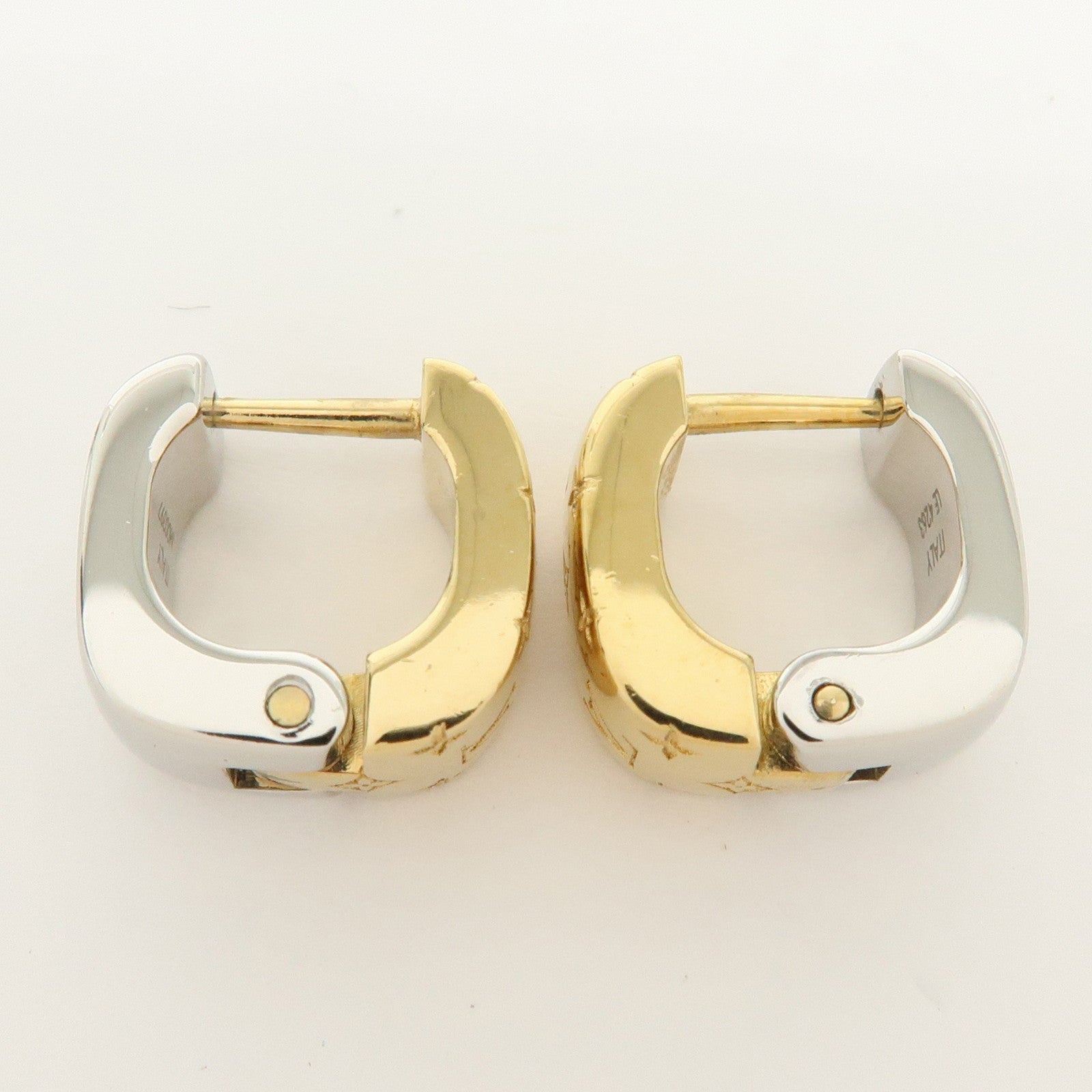 6653 - Louis Vuitton Boucles D’Oreilles Nanogram Metal Earrings