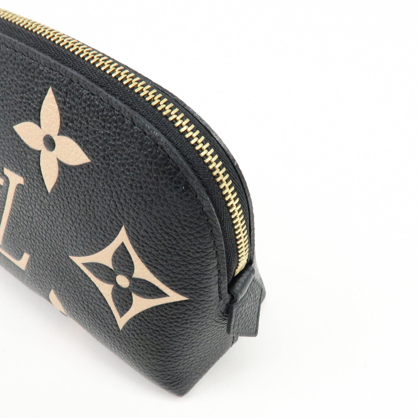 6647 - Louis Vuitton Bicolor Monogram Empreinte Cosmetic Pouch Noir M59086