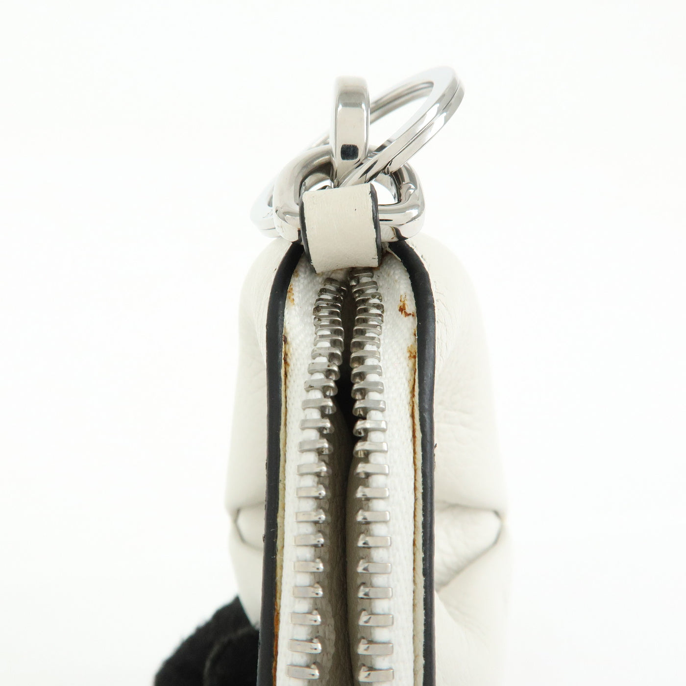 6690 - Loewe Calf Leather Elephant Coin Purse White