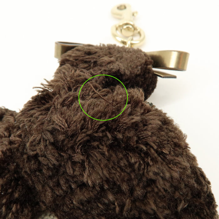 6337 - Gucci GG Supreme Canvas Gucciori Poodle Bag Charm - GG Supreme Canvas Gucciorl Poodle Bag Charm / Brown / Excellent