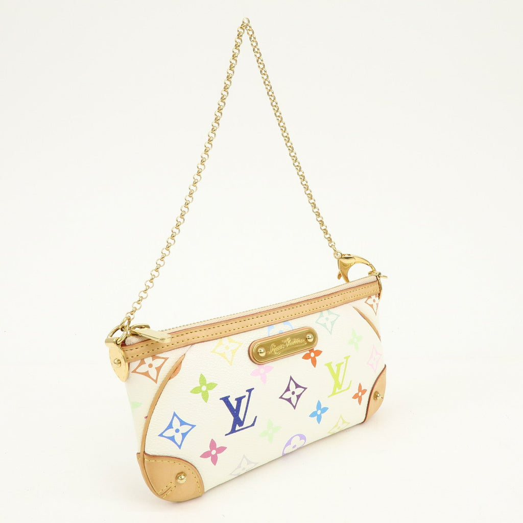 6561 - Louis Vuitton Monogram Multicolor Pochette Milla MM Blanc