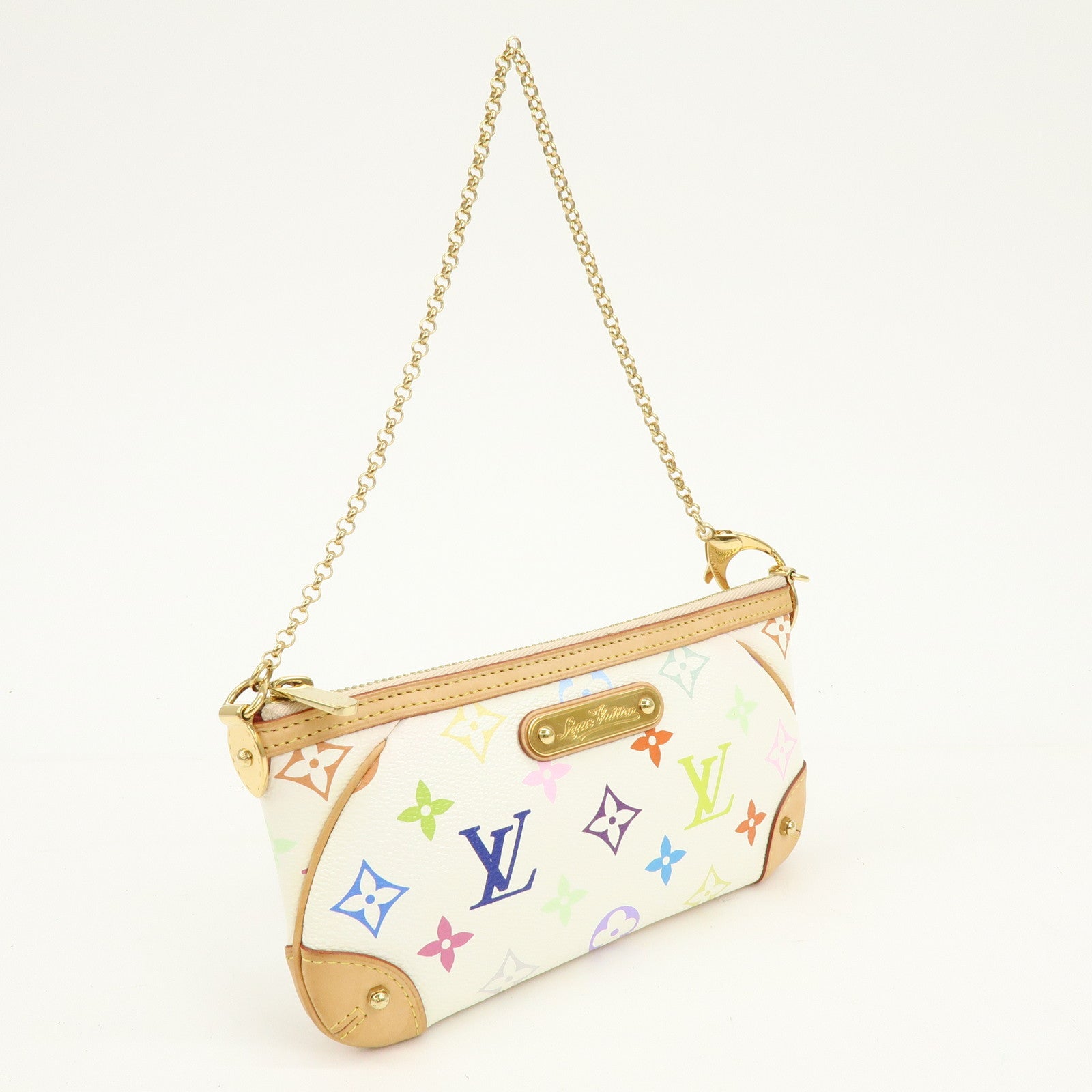 6561 - Louis Vuitton Monogram Multicolor Pochette Milla MM Blanc