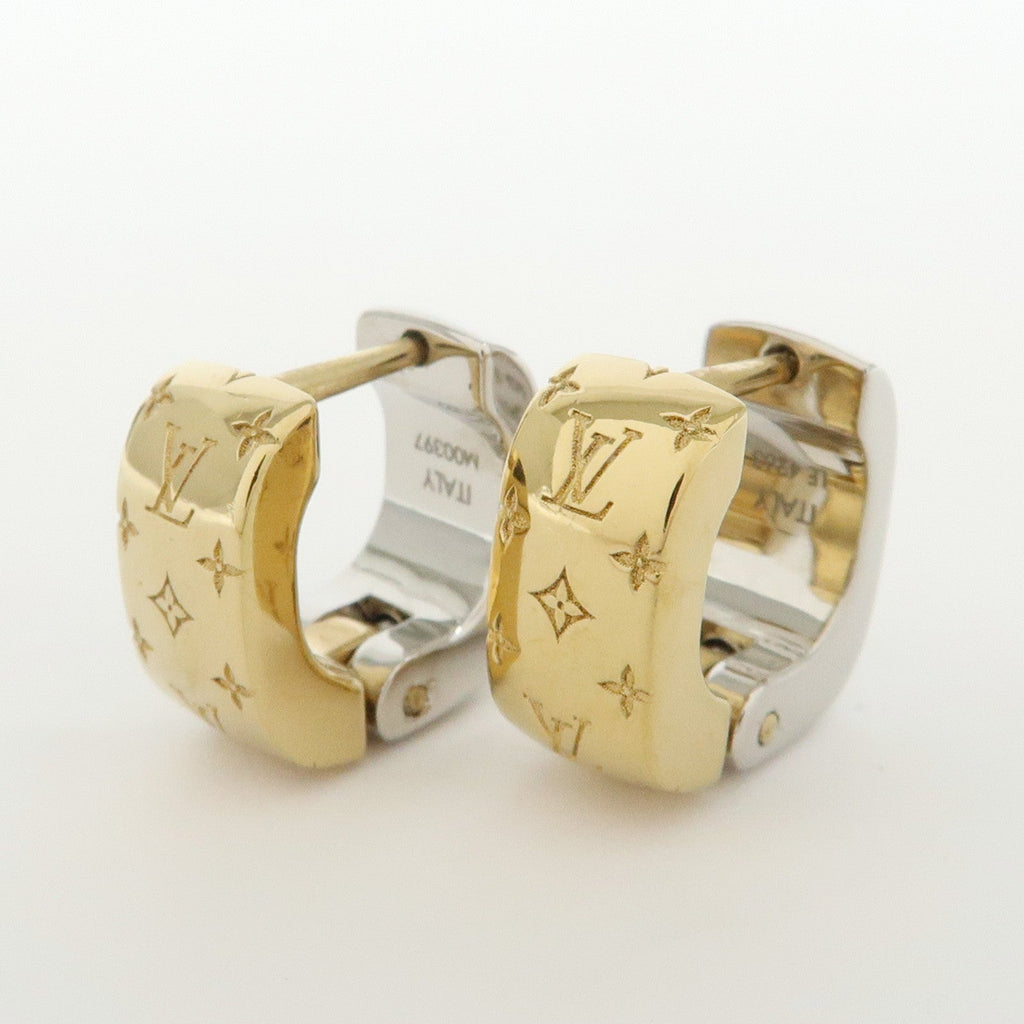 6653 - Louis Vuitton Boucles D’Oreilles Nanogram Metal Earrings