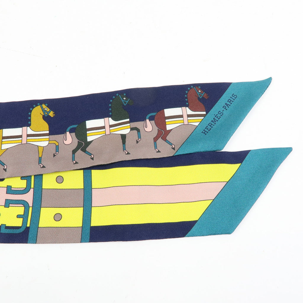 6645 - Hermes 100% Twilly Scarf Rocabar