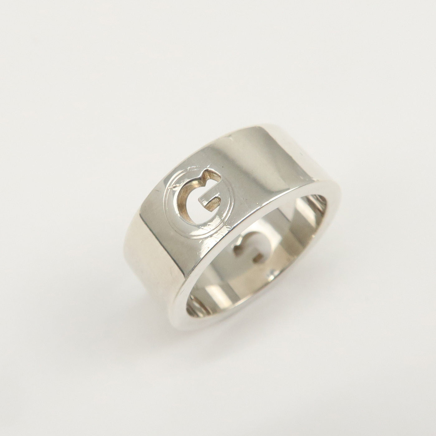 7085 - Gucci Logo Metal Ring Sv925 Size 12