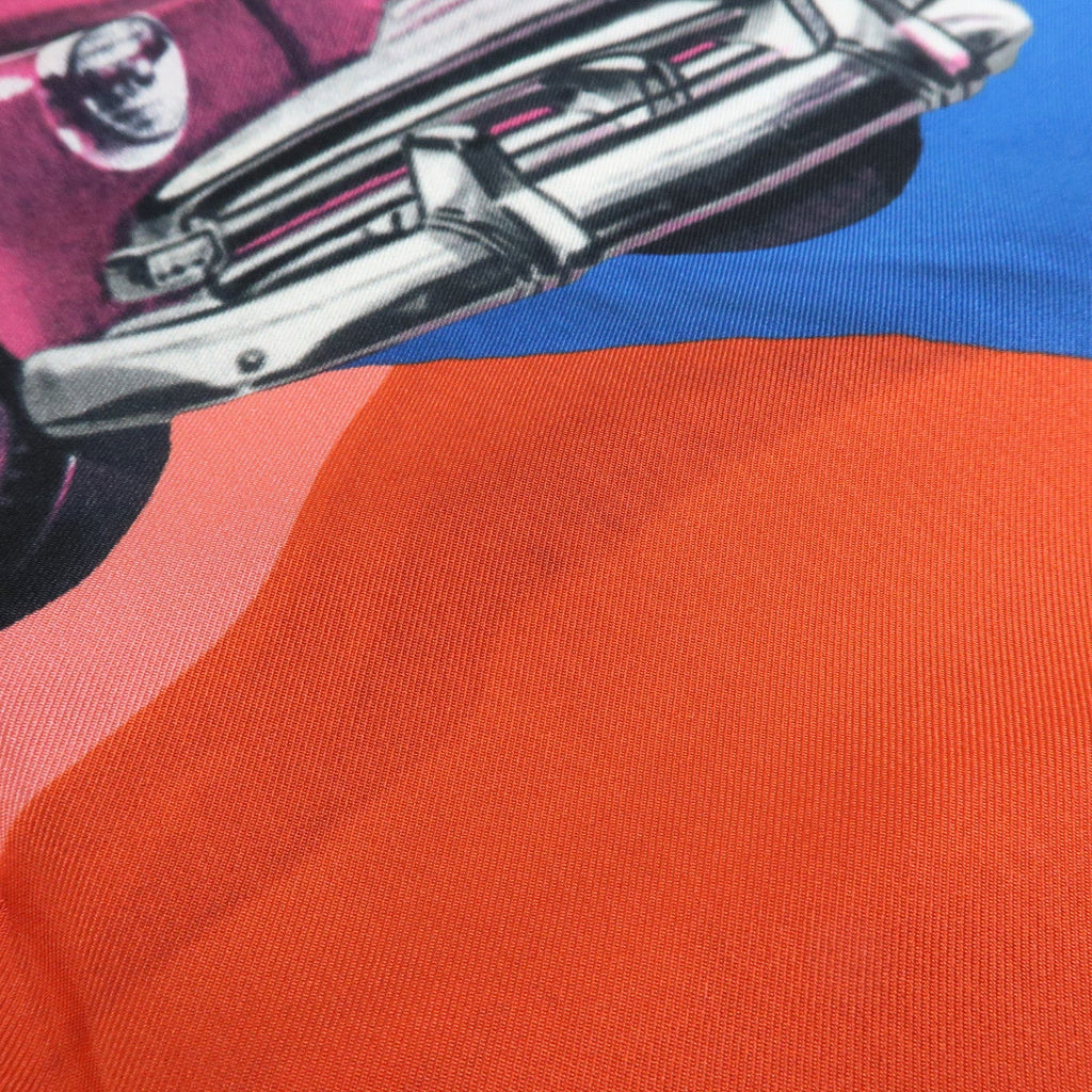 6177 - CHANEL Silk 100% Scarf Classic Car Print