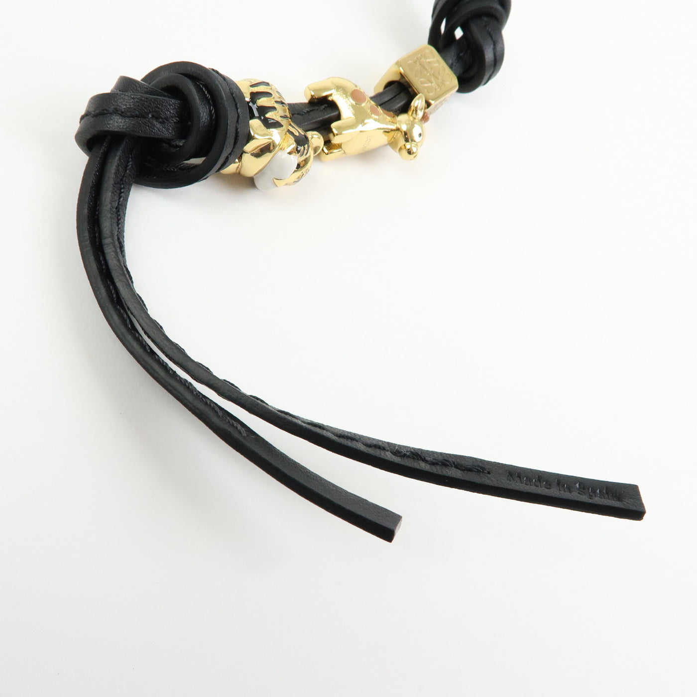 6692 - Loewe Anagram Personalization Metal Leather Bag Charm