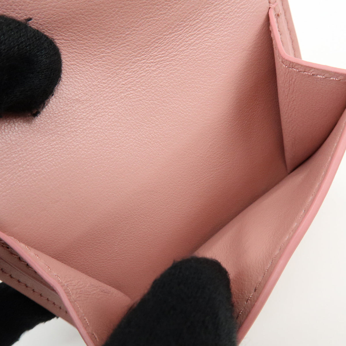 6836 - Miu Miu Madras Love Envelope Pouch Wristlet Pink Crystal Heart