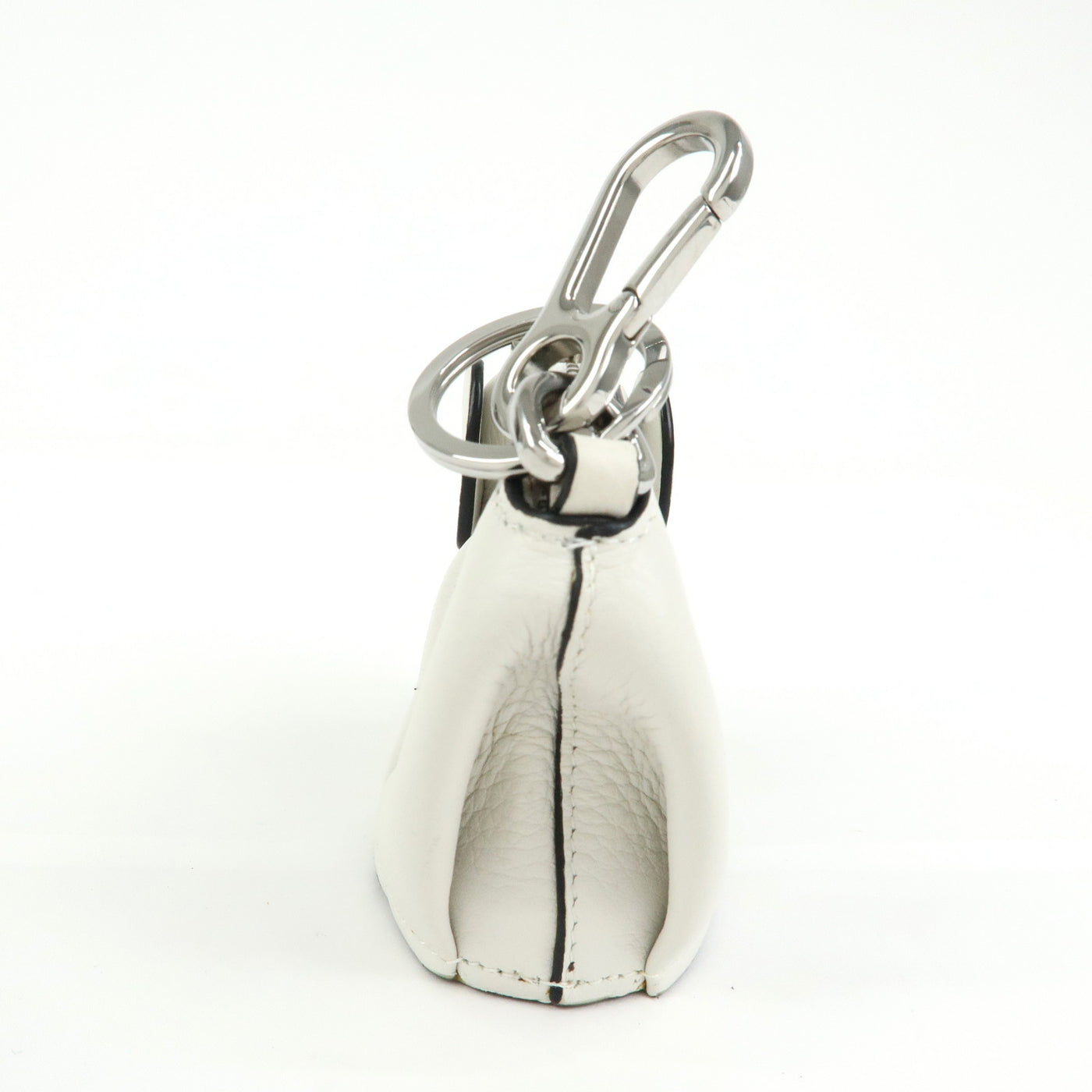 6690 - Loewe Calf Leather Elephant Coin Purse White