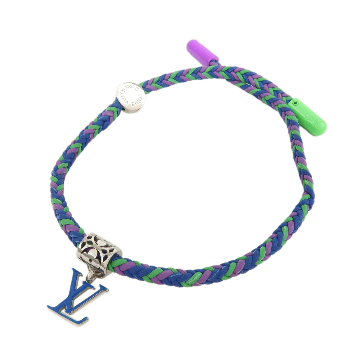 7242 - Louis Vuitton Leather Metal Bracelet Friendship Multicolor