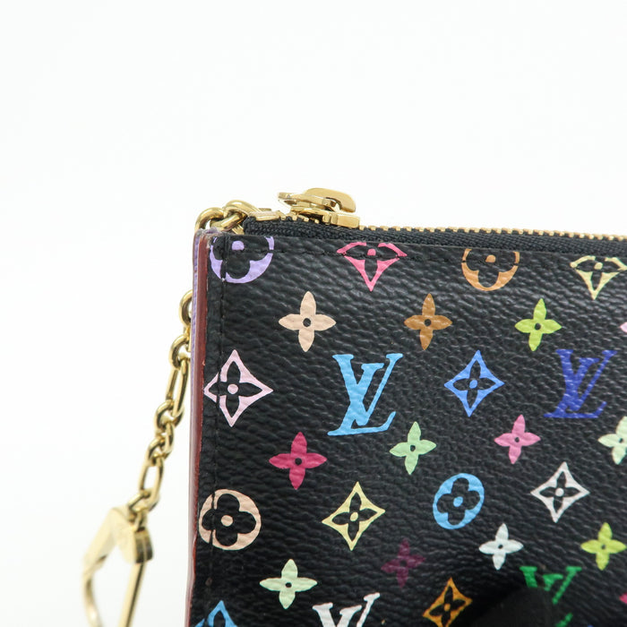 6341 Louis Vuitton Monogram Murakami Multicolor Pochette Key Cles