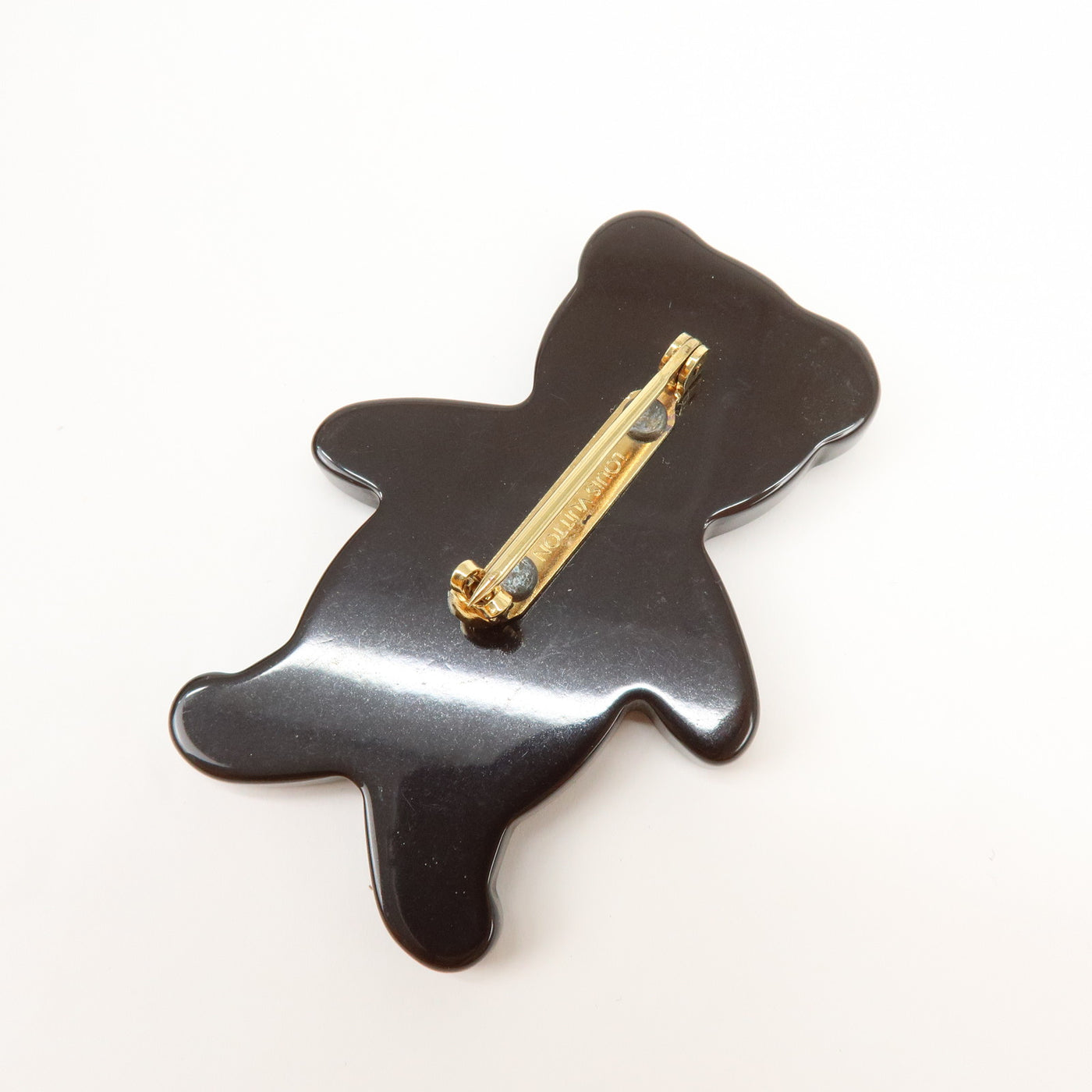 6696 - Louis Vuitton Monogram Damier Plastic Brooch Teddy Bear