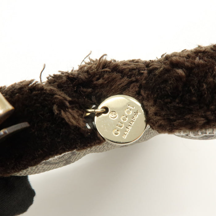 6337 - Gucci GG Supreme Canvas Gucciori Poodle Bag Charm - GG Supreme Canvas Gucciorl Poodle Bag Charm / Brown / Excellent