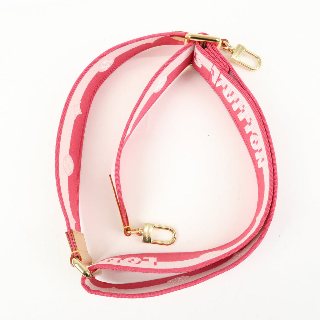 6654 - Louis Vuitton Adjustable Shoulder Strap Rose Peony