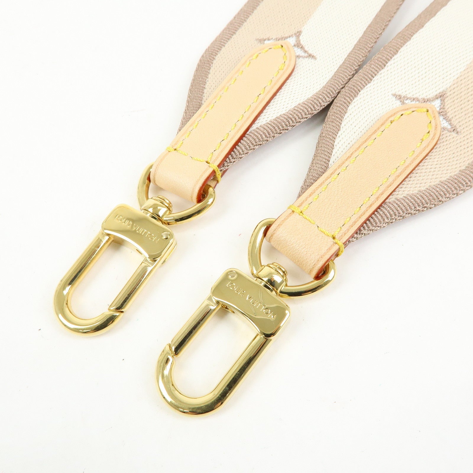 6655 - Louis Vuitton Canvas Nume Shoulder Strap Beige 110cm