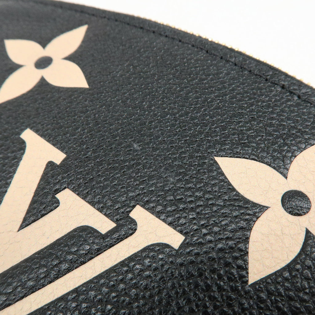 6647 - Louis Vuitton Bicolor Monogram Empreinte Cosmetic Pouch Noir M59086