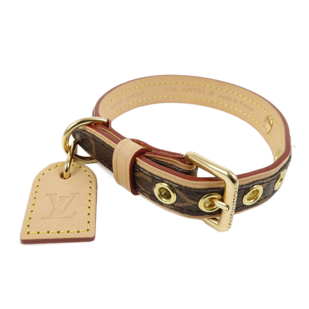 6838 - Louis Vuitton Monogram Canvas Leather Dog Collar Brown