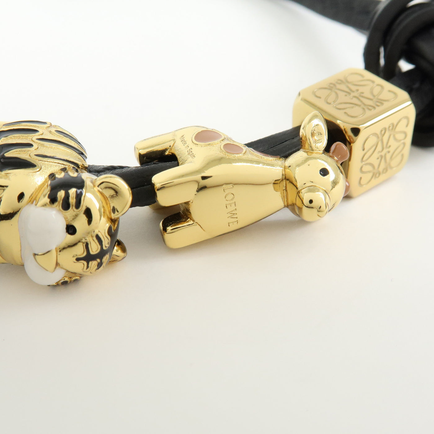 6692 - Loewe Anagram Personalization Metal Leather Bag Charm