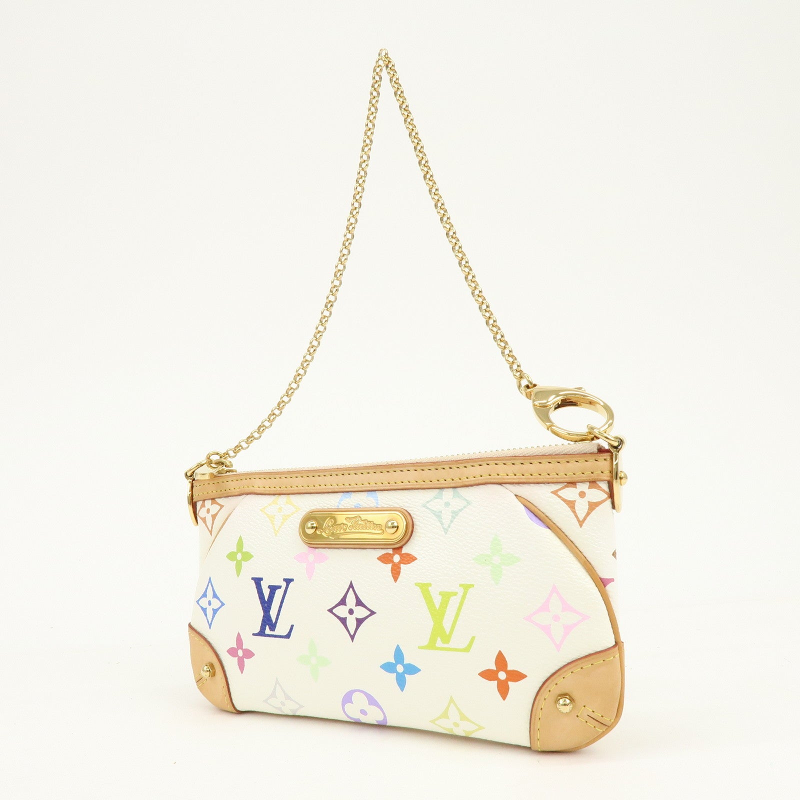 6561 - Louis Vuitton Monogram Multicolor Pochette Milla MM Blanc
