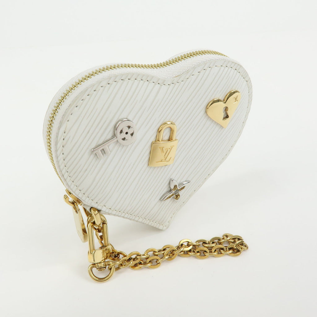 6543 Louis Vuitton Epi Love Lock Porte Monnaie Coeur Coin Case