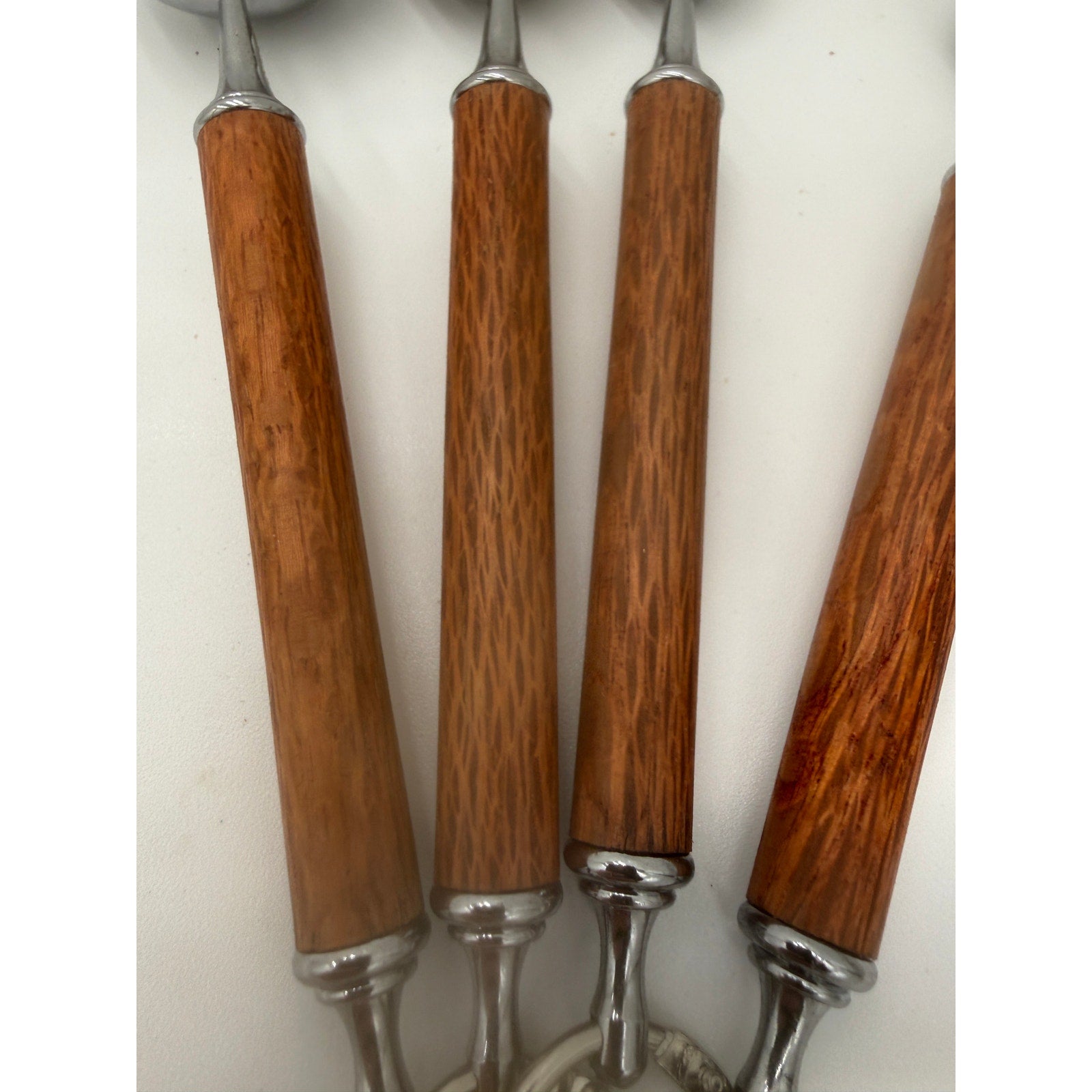 Handcrafted Wooden Measuring Spoons, Set of 4, Lacewood Handles, Tbsp to 1/4 Tsp, SKU 1423