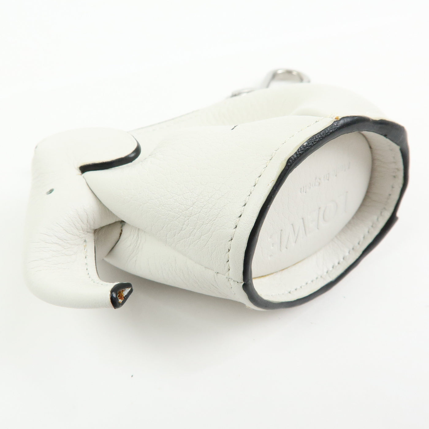 6690 - Loewe Calf Leather Elephant Coin Purse White