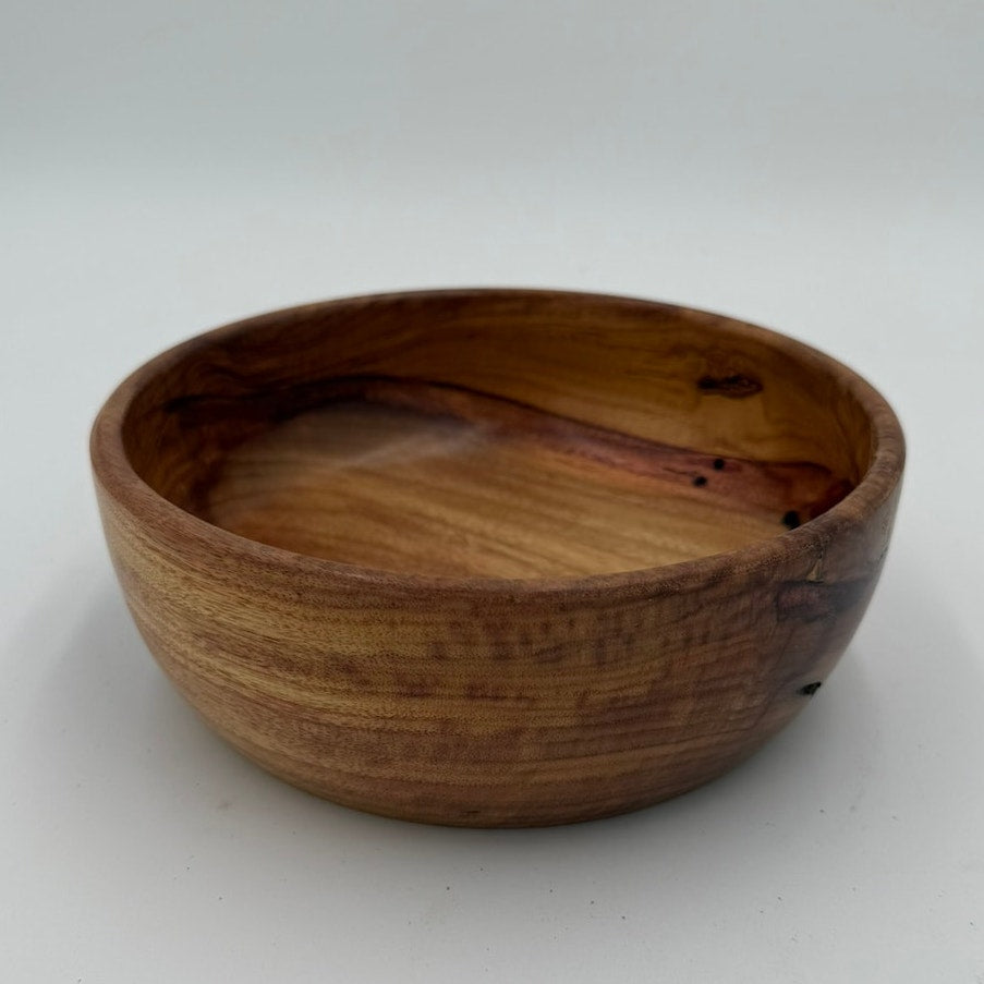 Unique Canary Wood Bowl, Hand Turned 7 3/4x2 1/2, Functional Bowl, Handmade Wooden Decor, Natural Kitchen Item