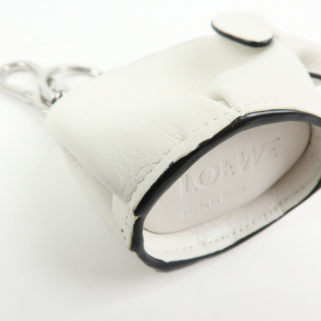 6690 - Loewe Calf Leather Elephant Coin Purse White