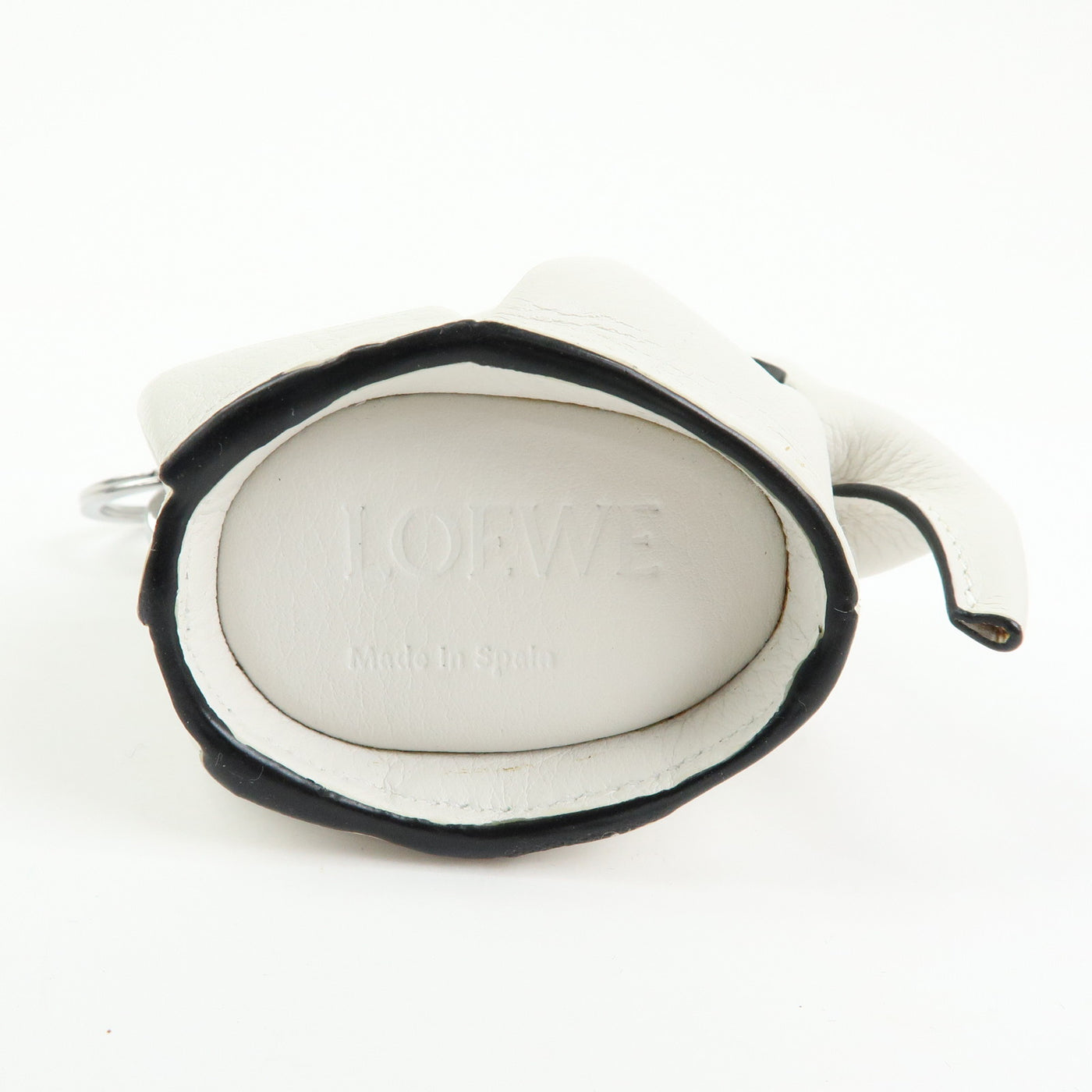 6690 - Loewe Calf Leather Elephant Coin Purse White