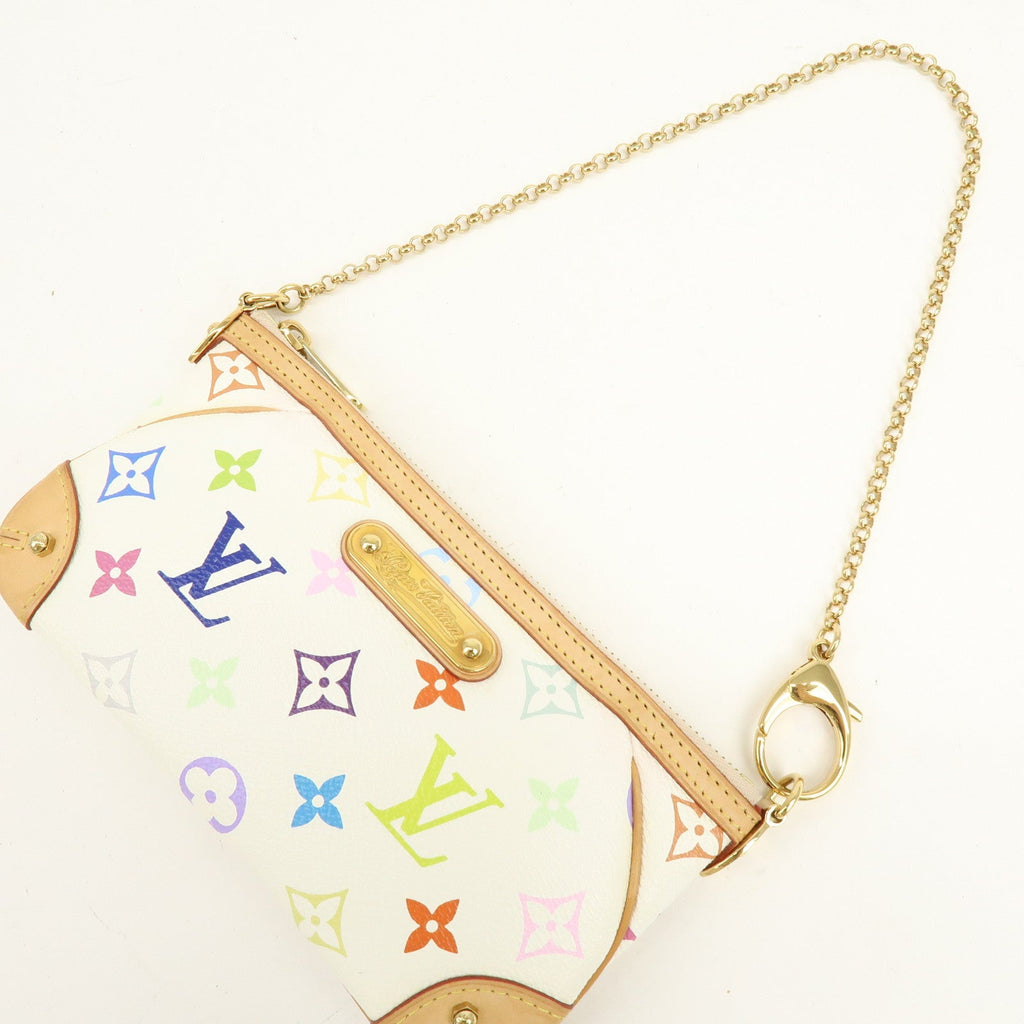 6561 - Louis Vuitton Monogram Multicolor Pochette Milla MM Blanc