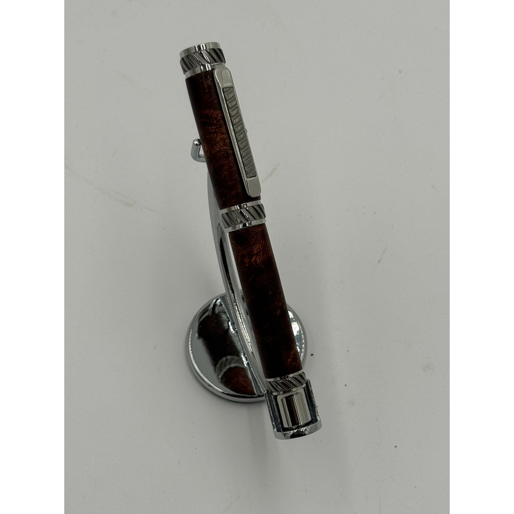 Honduran Rosewood Burl Rollerball Pen, Unique Handmade Pen