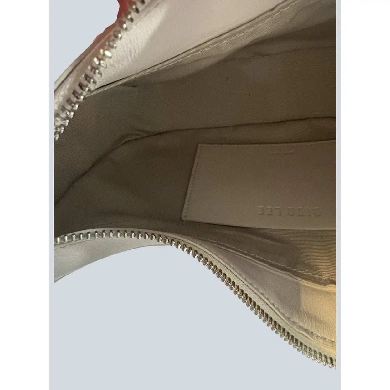 Dion Lee White & Black buffed leather bag. - White & Black