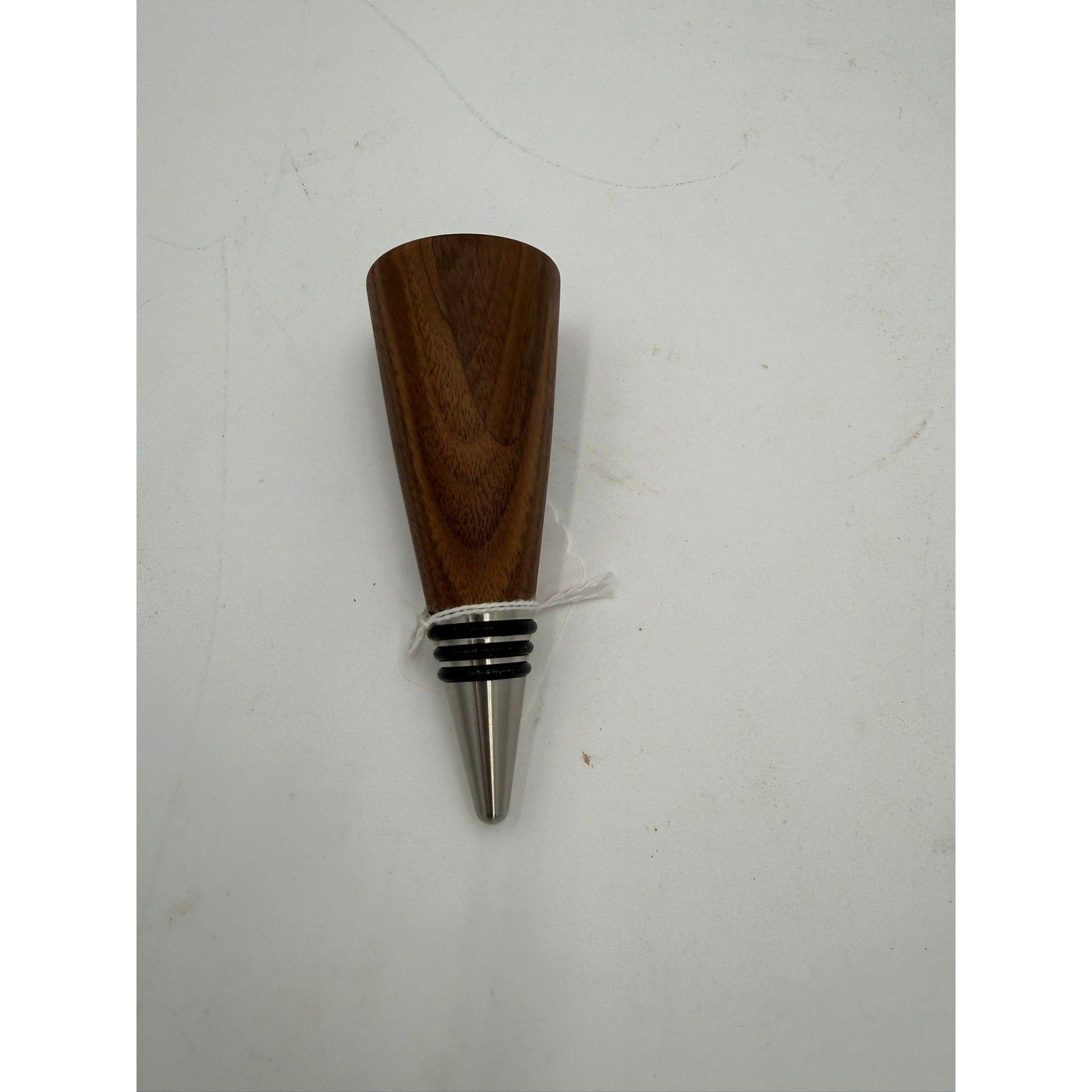 Hand Turned Hardwood Wine Bottle Stopper, stainless steel core, premium O-rings, choice of fine woods, gift ready