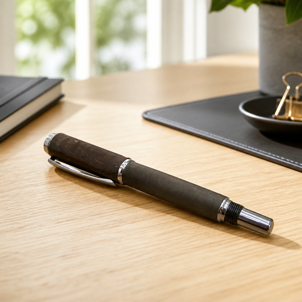 Deluxe Custom Baron Rollerball Pen, Hand Turned Mango Wood, Hand Crafted, SKU 1471
