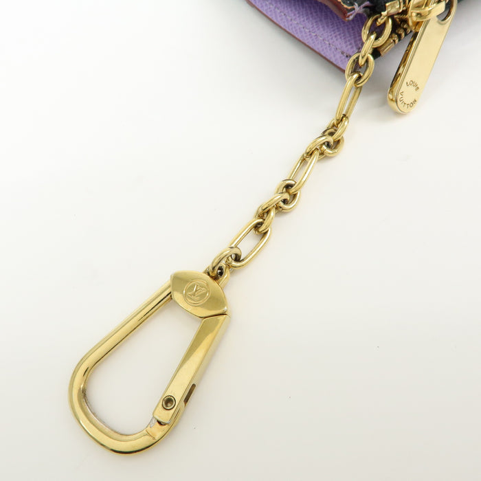 6341 Louis Vuitton Monogram Murakami Multicolor Pochette Key Cles