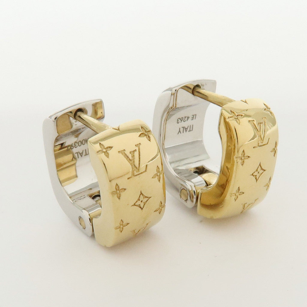 6653 - Louis Vuitton Boucles D’Oreilles Nanogram Metal Earrings