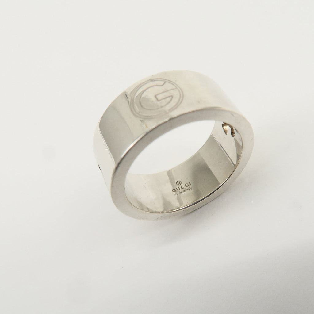 7085 - Gucci Logo Metal Ring Sv925 Size 12