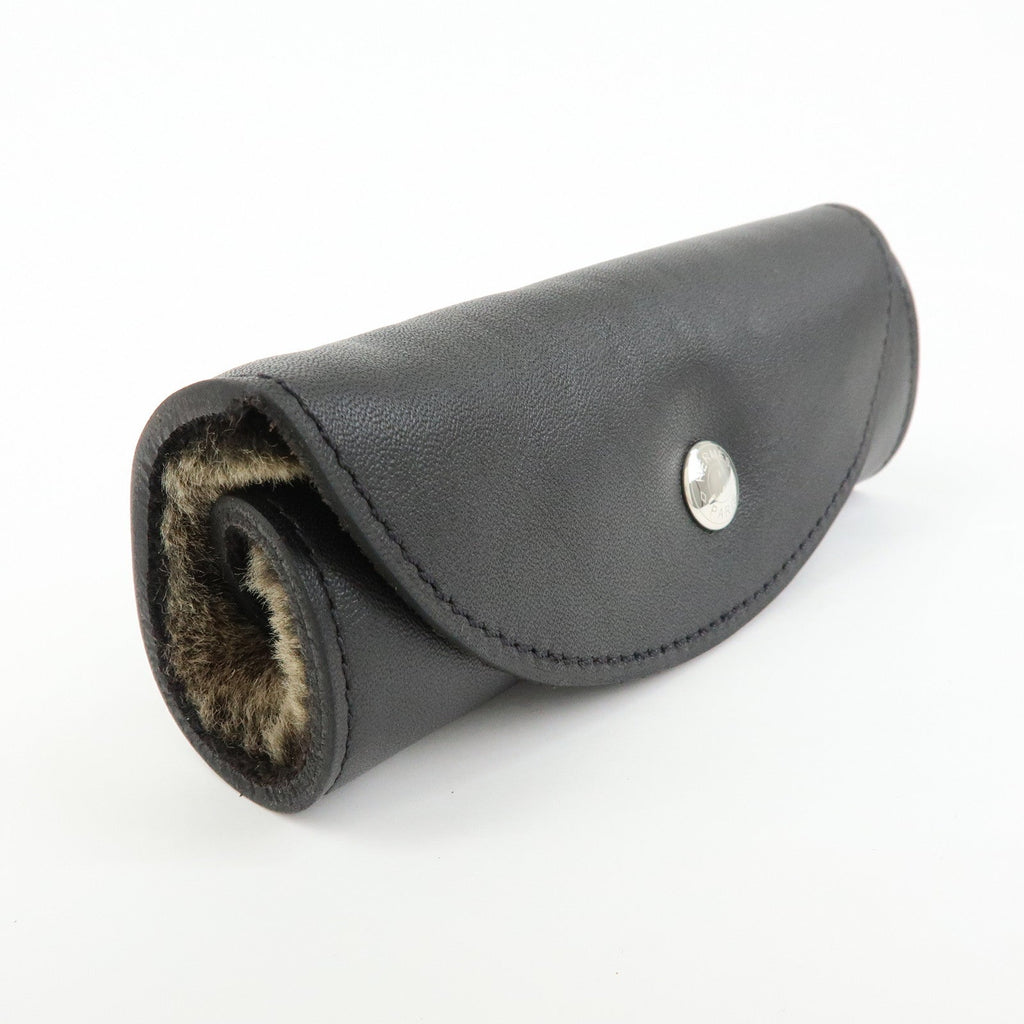 6170 - Hermes Leather & Fur Shoe Polishing Glove Buffing Mitt
