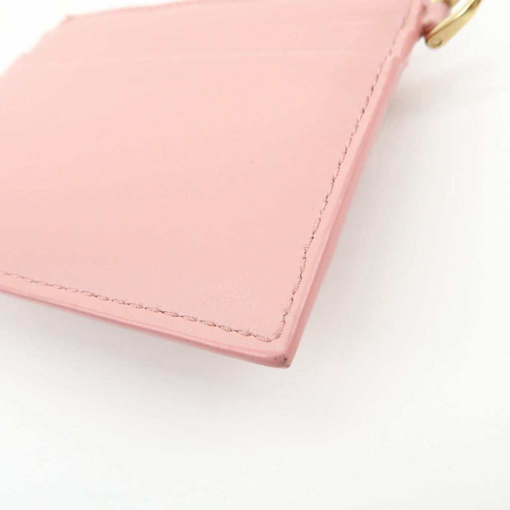 6836 - Miu Miu Madras Love Envelope Pouch Wristlet Pink Crystal Heart