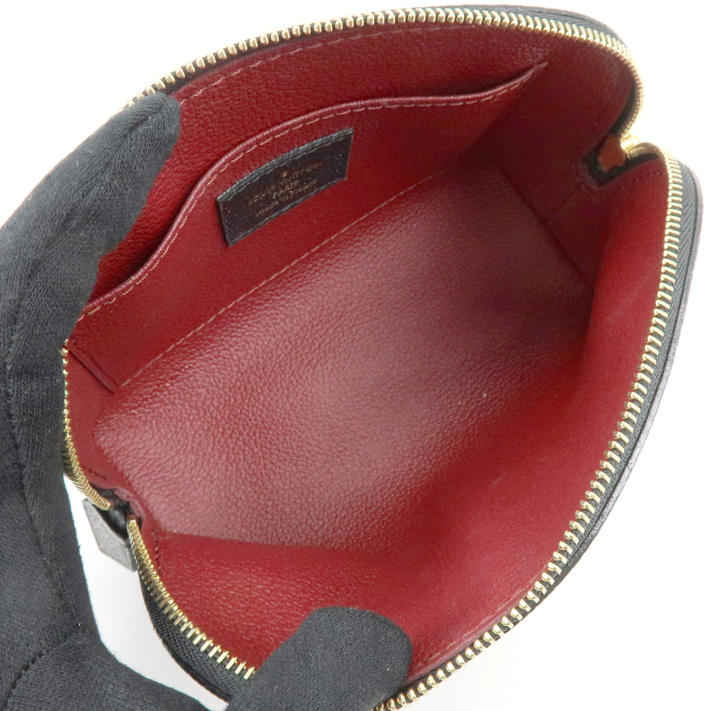 6647 - Louis Vuitton Bicolor Monogram Empreinte Cosmetic Pouch Noir M59086