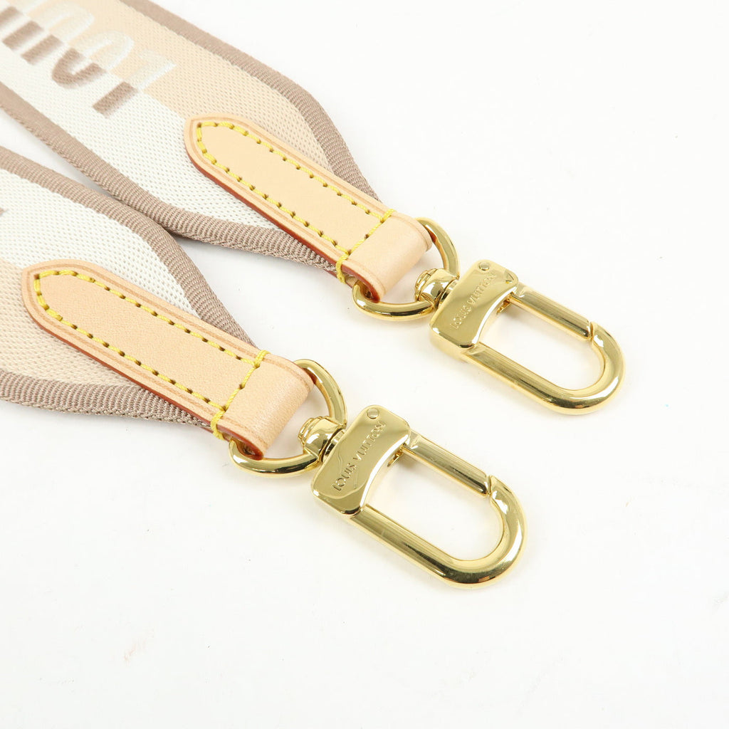 6655 - Louis Vuitton Canvas Nume Shoulder Strap Beige 110cm