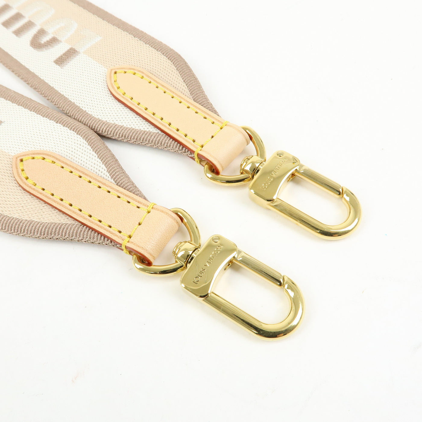 6655 - Louis Vuitton Canvas Nume Shoulder Strap Beige 110cm