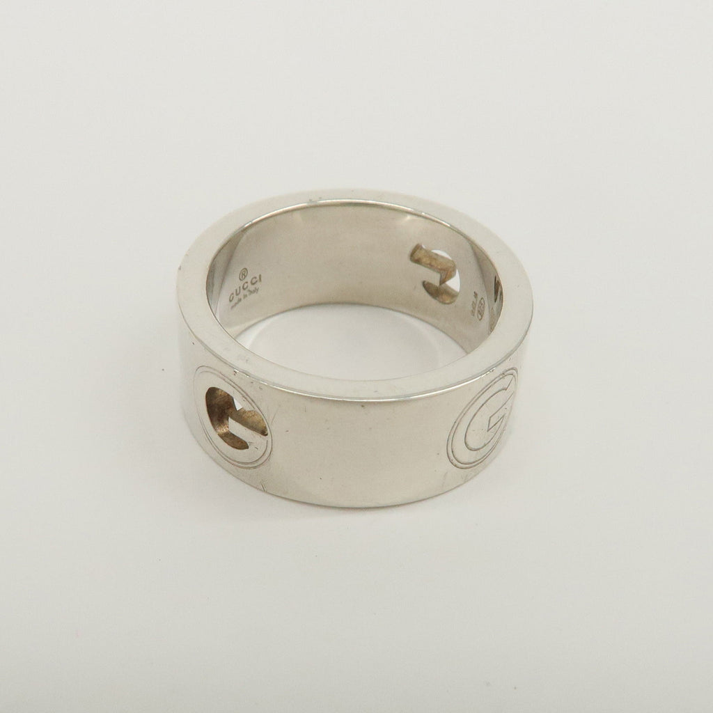 7085 - Gucci Logo Metal Ring Sv925 Size 12